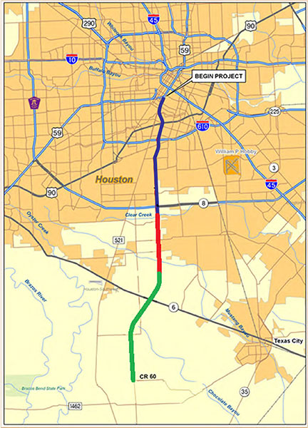 SH 288 Toll Lanes Design-Build, Harris County | LTRA Engineers
